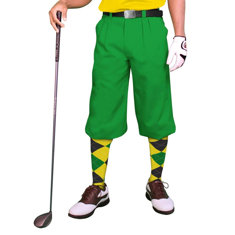 Golf KnickersLime Microfiber (Plus Fours) for Men