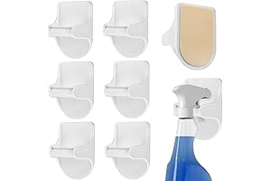 Spray Bottle Hooks: 8-Pack Adhesive Wall Mount Holder for Easy Organization