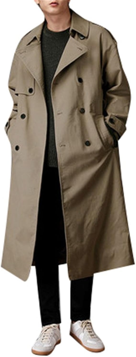 Amazon トレンチコート チェスターコート メンズ スプリングコート ステンカラーコート コート テーラードジャケット テラジャケ アウター スタンドカラーコート スタイリッシュ ビジネス 春 秋 コート ジャケット 通販