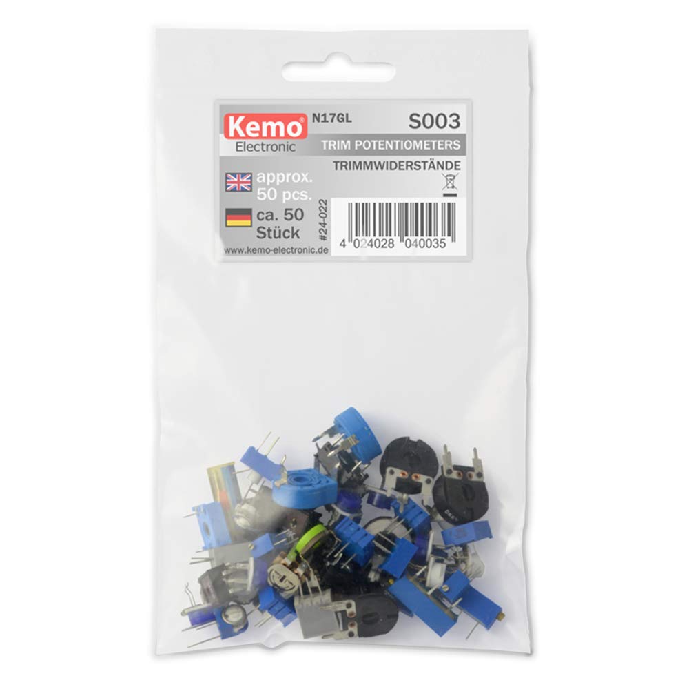 Kemo S003 Trimming Resistors Set of Approx 50 Pieces Mixed Assortment Various Types - Image 2