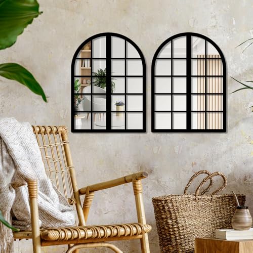 Image of Sehaz Artworks Decorative Mirror for Wall Decoration | Home Decoration Items for Living Room | Wall Hanging decoration | Jharokha Wall Decor Items for Living Room | Wall Decor Items for Bedroom