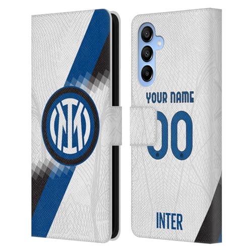 Licenza Ufficiale Personalizzata Personale Inter Milan Away Kit Custodia Cover a Portafoglio Compatibile con Samsung Galaxy A16 5G pelle