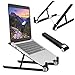 Produktbild Laptop Ständer, Elekin Tragbarer Laptopständer Notebook Ständer, Höhe einstellbar Laptop Stand für Macbook Computer/Notebook/Air Pro/PC/iPad/Tablet11-17.3 Zoll (Schwarz)