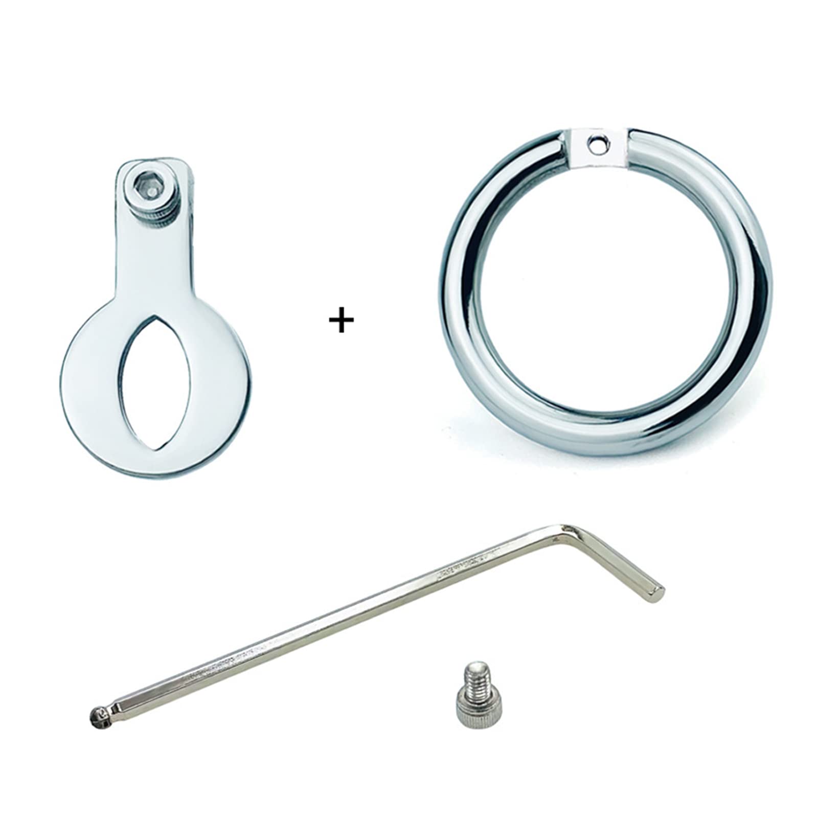 Cage à pénis en acier inoxydable, ceinture de chasteté pour hommes SM Bondage, anneau pénien, cage à coq, cage de chasteté, dispositif de chasteté respirant, jouet sexuel(Ø40mm)