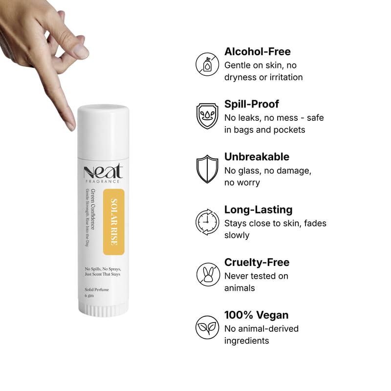 Image of Deodorant Stick - 6gm | Solar Rise Floral Fragrance | Odor & Sweat Control | Gentle, Natural Formula & Chemical Free | Travel Mini Size Solid Deodorant for Men & Women