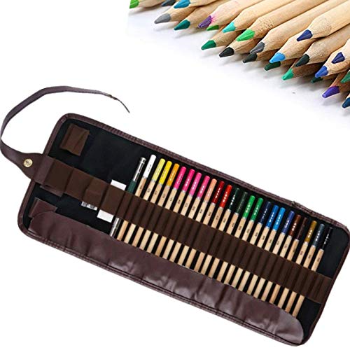 3T6B Lápices de Colores, Juego Profesional de 24 Colores, Usado para Dibujar, Dibujar, Pintar, Juego de lápices de Regalo