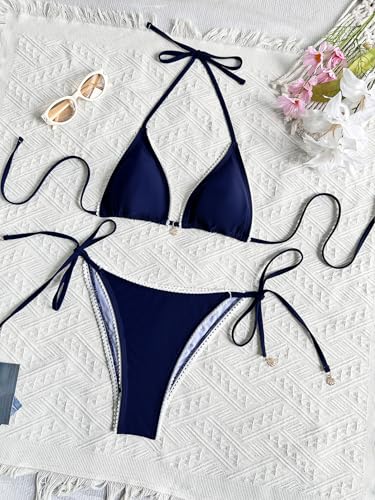 Women's Cheeky Triangle Bikini Sets-String Halter Swimsuit 2 Piece Sexy Brazilian Bathing Suit4