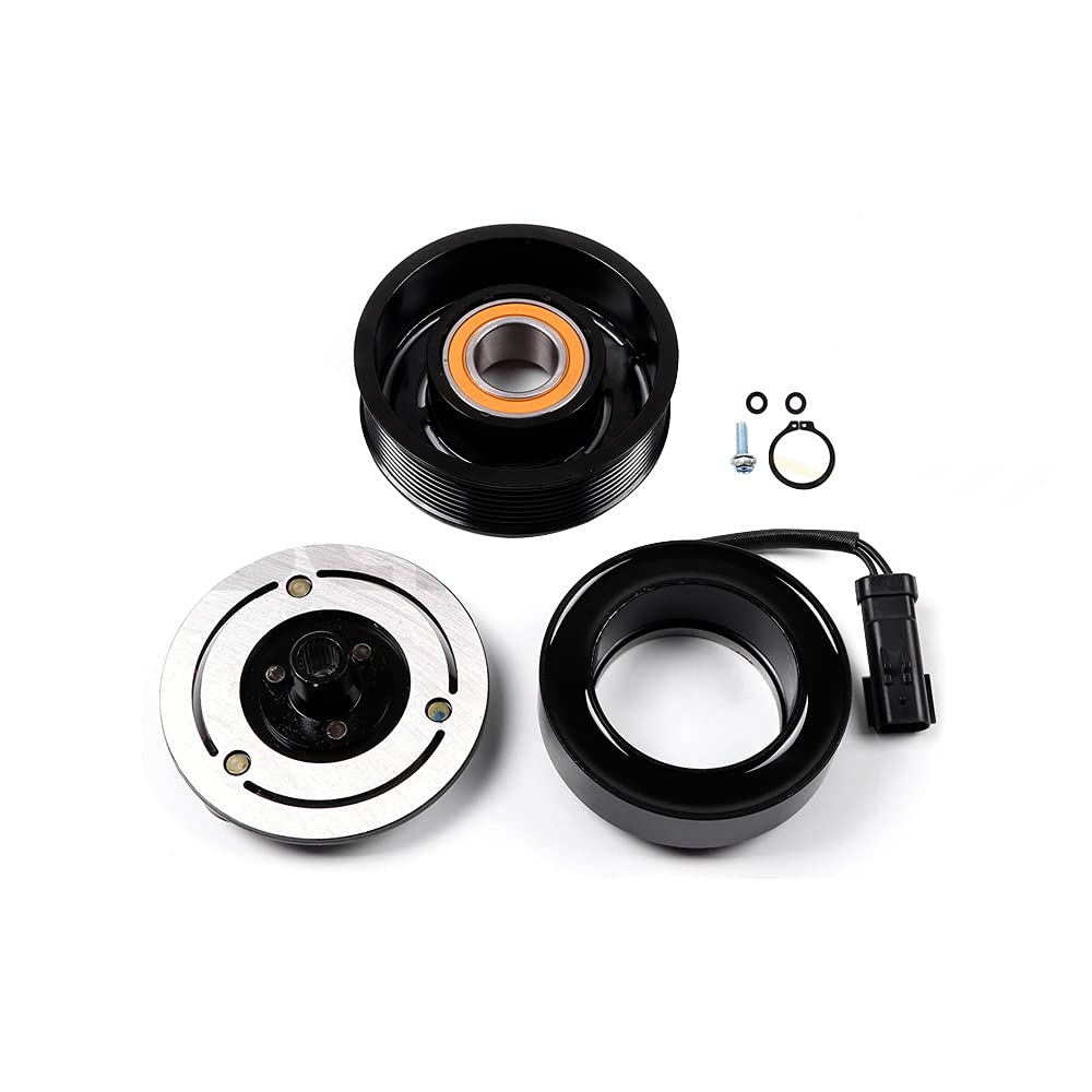 cciyu AC Compressor Clutch Fit for 2006-2009 Fit for Dodge for Ram 2500 5.9L Auto Repair Compressors Assembly