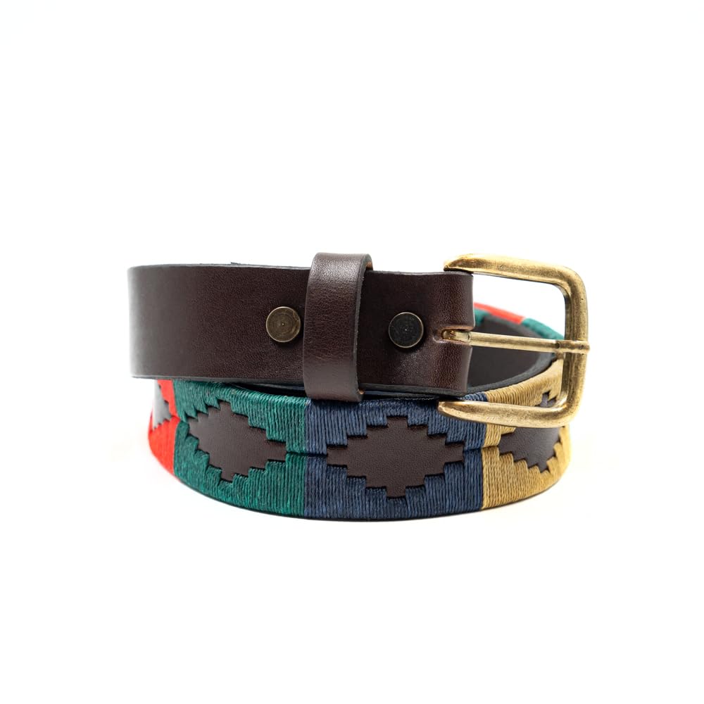 GauchoLife Interchangeable Hand-Stitched Polo Belt - Crafted from full-grain bridle leather