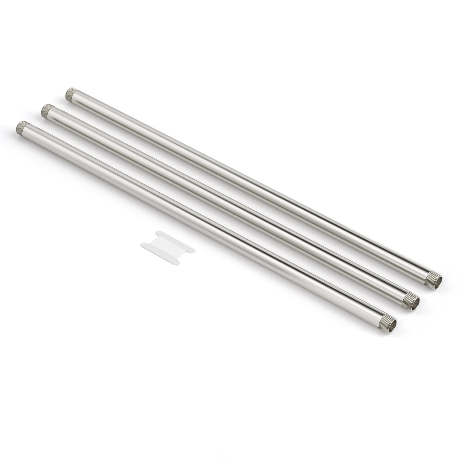 TAILONZ PNEUMATIC Boquilla de tubo de acero inoxidable 304 NPT macho de 3/4 pulgadas NPT macho de 3/4 pulgadas, accesorio de tubería fundido de 16 pulgadas de longitud, conector roscado (paquete de 3)