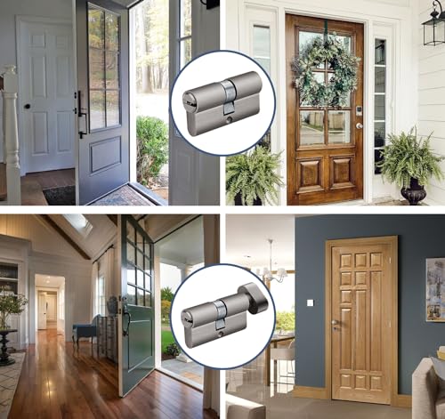 Hengsong Zylinderschloss 30/30,Schließzylinder mit Knauf,Knaufzylinder,für...