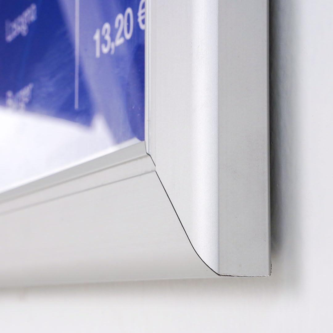 Danieli - Bacheca Magnetica con Anta Chiusura a Libro con Chiave da Muro - Bacheca per esterno con Pannellino Personalizzabile (2x A4)