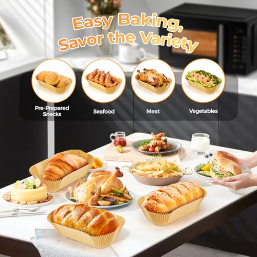 Image of Loaf Pan Liners, 155Pcs Non-Stick Parchment Paper for Baking Bread 9x5 Inch
