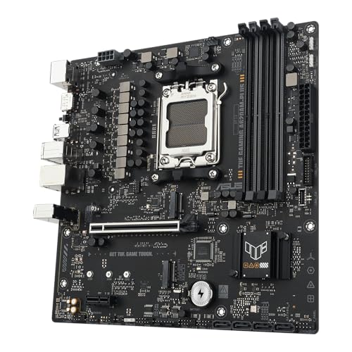 TUF Gaming A620AM-PLUS Scheda madre WiFi AMD A620A mATX, 8+2+1 stadi di alimentazione, DDR5, PCIe 4.0, doppio slot M.2, WiFi 6, Ethernet da 2,5 GB, doppia DisplayPort, HDMI, USB-A posteriore 10 Gbps - Scheda madre - Immagine 2