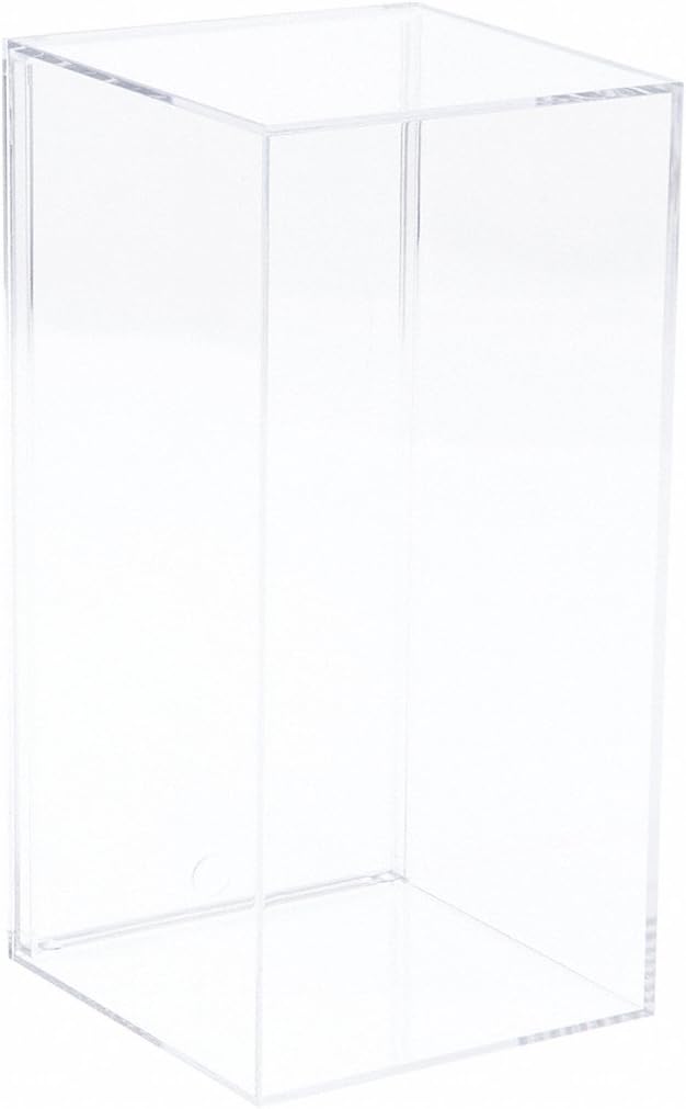 Pioneer PlasticsClear Acrylic Display Case (With No Beveled Edge) 3.8125" x 3.875" x 7.8125"
