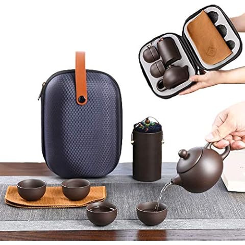 CAISANG Ceramic Travel Tea Set Cover