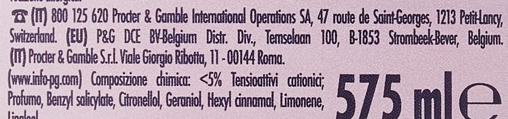 LENOR Suavizante para lavadora concentrado, 200 lavados (8 x 25), Portofino