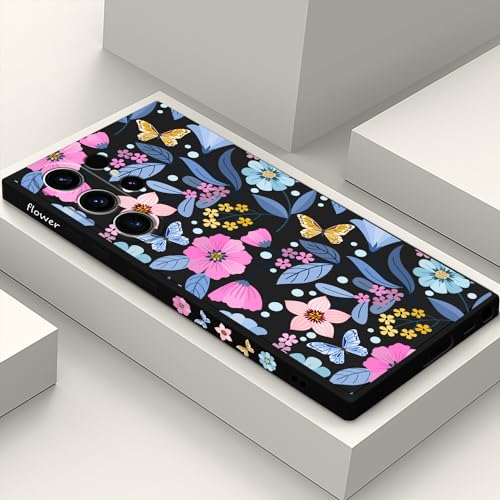 Coque silicone fin pour Samsung S23 Ultra design créatif noir protection premium élégante