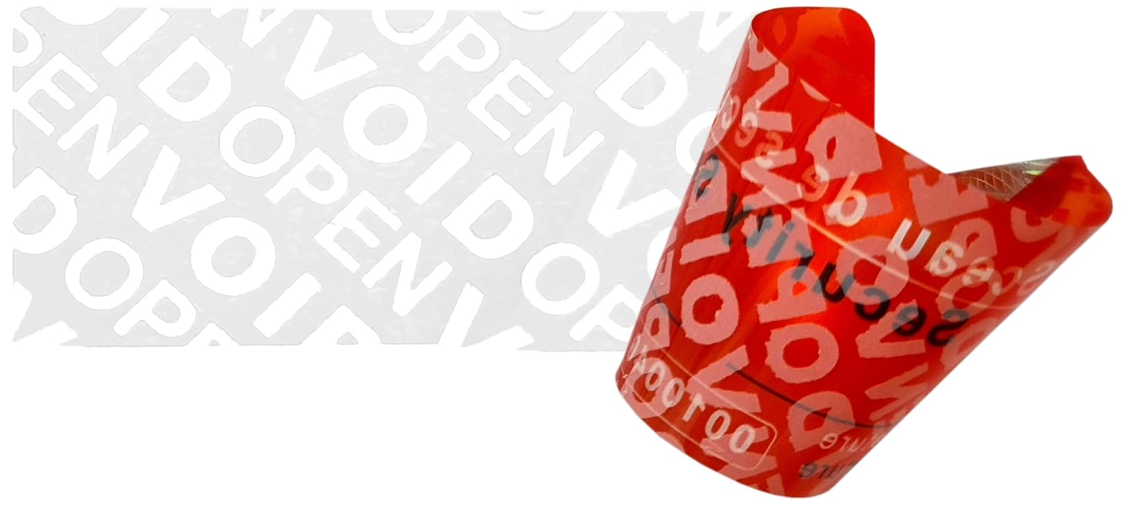 1000 pezzi - Sigillo di sicurezza con numero di serie, 70 x 25 mm, rosso, scrivibile, adesivi di sicurezza, sigilli, etichette di sicurezza, etichette di sicurezza, etichette autoadesive, sigillo di
