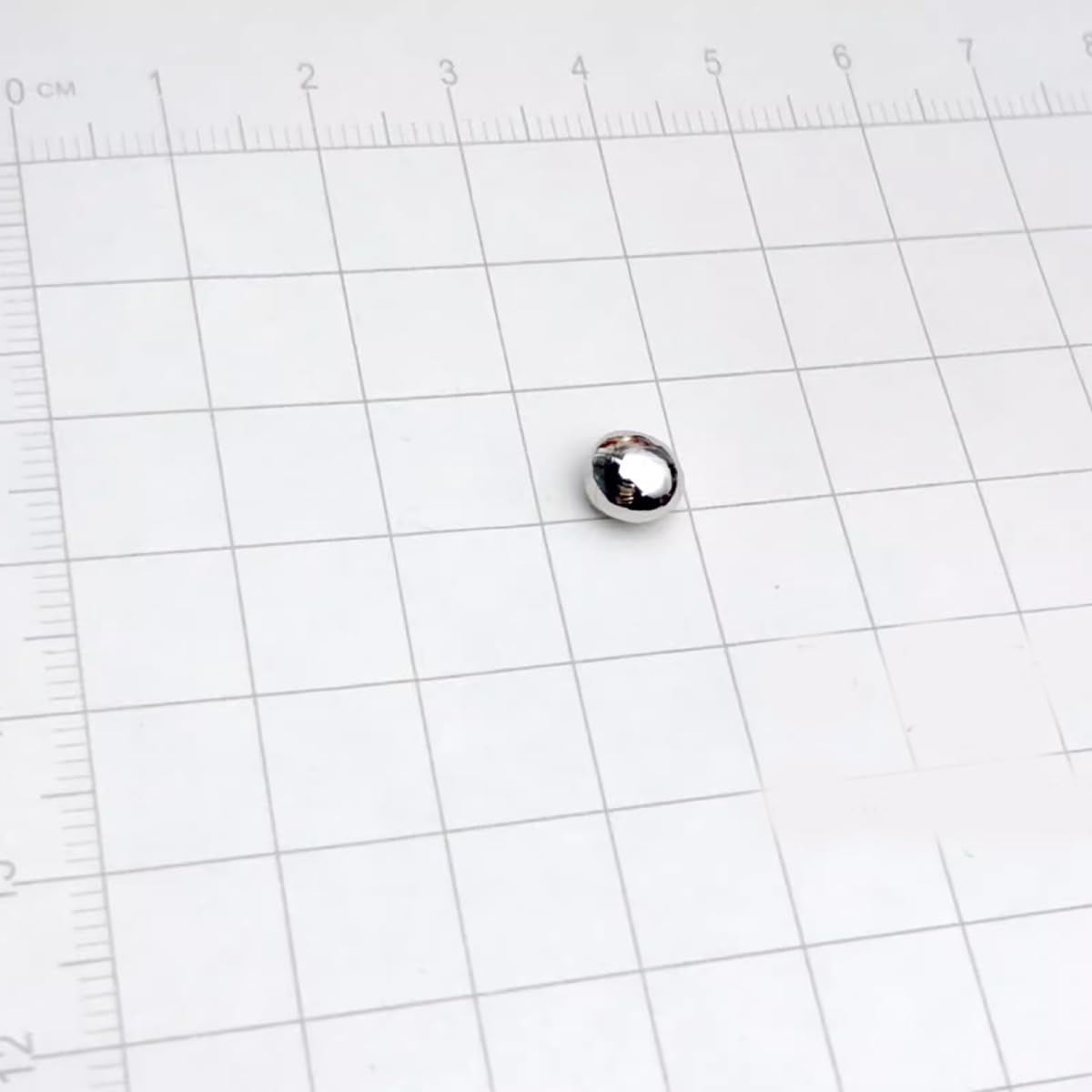 1 Piece 2 Grams Weight Pure Melted Platinum Metal Pellet Bead, 99.95% High Purity Pt Irregular Ball for Periodic Table Element Specimen Collection