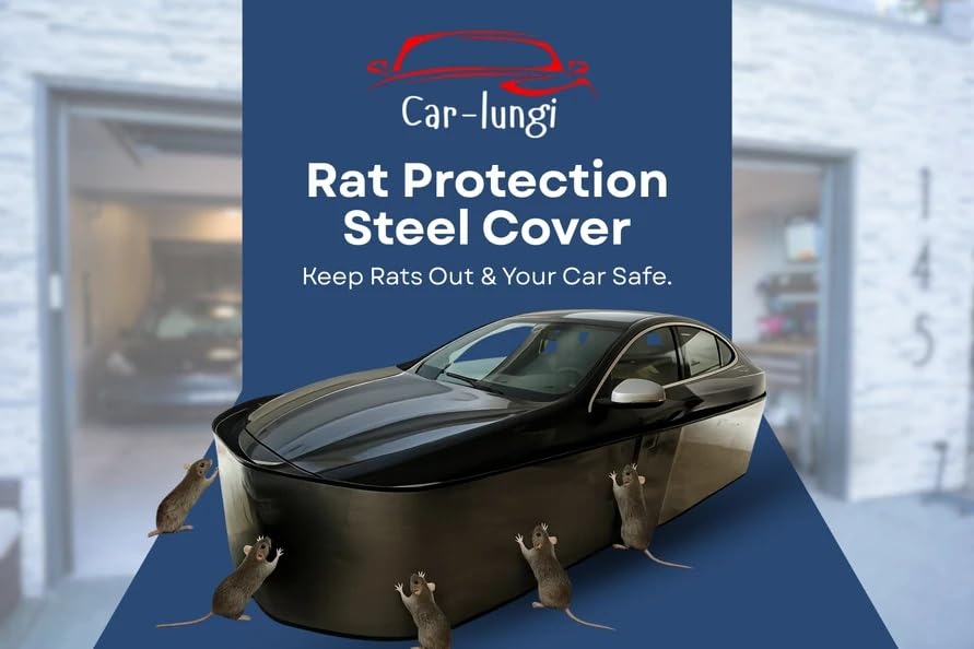 Image of Car-Lungi (A Rat Protection Steel Cover for Cars) | GI Sheet Forming a 360 Barrier Around Your Car to Stop Rodent Entering The Engine Bay (HatchBack-40 Feet) Fits for Cars Like:I20 /Baleno /Swift etc.