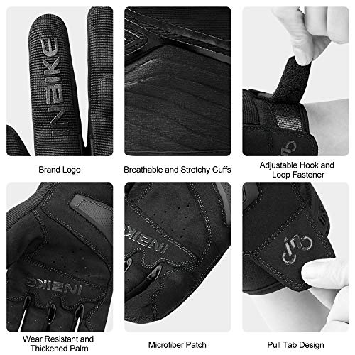 Inbike IM902-01B-L Breathable Mesh Motorcycle Gloves Touchscreen thumb #4