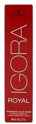 Schwarzkopf Professional Igora Royal - Coloración permanente para el cabello, 4-88, castaño medio rojizo extra, 2.1 onzas (60 g)