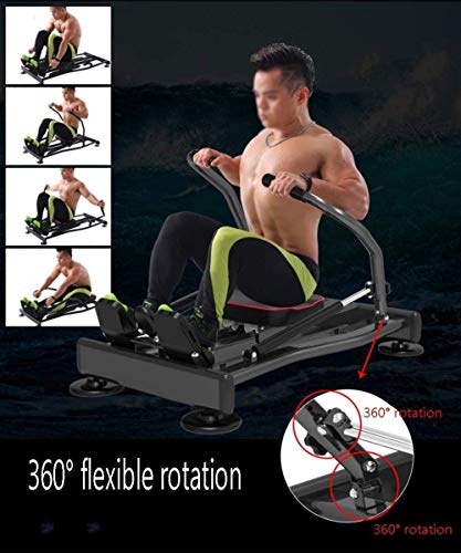 Image of Fitness Equipment Rowing Machine, Hydraulic Rower Trainer Indoor Rower Bench Abdominal Fitness Equipment, 4 Levels of Resistance Adjustment, LCD Display, Maximum Load 120kg, for Home Gym