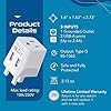 Ceptics Type G Travel Adapter - Canada to UK, Ireland & UAE Grounded Plug Adapter with Dual USB Ports for Electronic Devices (CTU-7) #3
