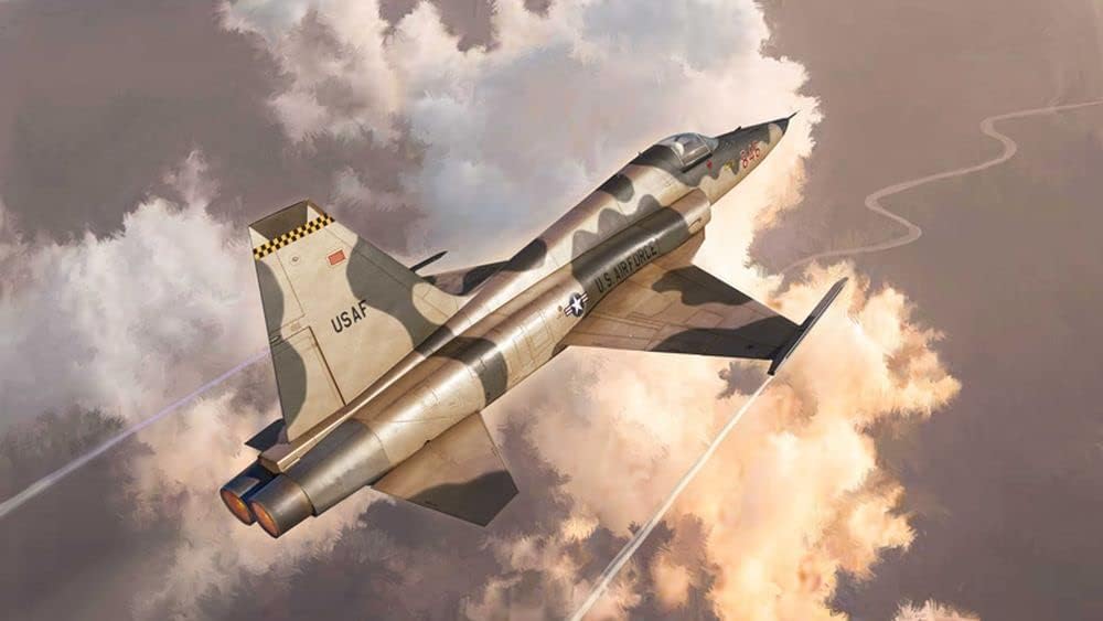 Italeri -2827 F-5E Tiger II, 1:48 Scale, Model Kit, Plastic Model Assembly, Model Making, 2827S