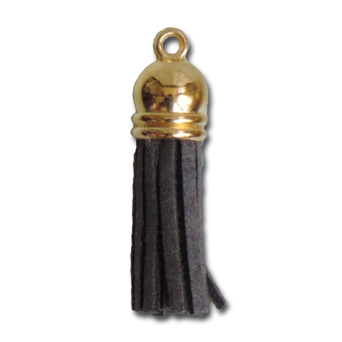 Maya Road TAS3334 Vintage Crafting Tassels (Gold Cap) -Fog Grey 8 pcs-TAS3334