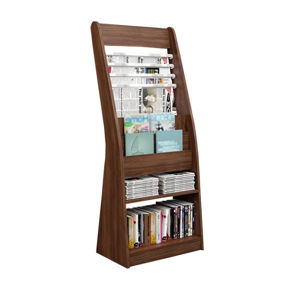 LJHFG63KUYT Newspaper Stand Floor-standing Newspaper Rack Information Floor Book and Brochure Display Magazine Literature Rack