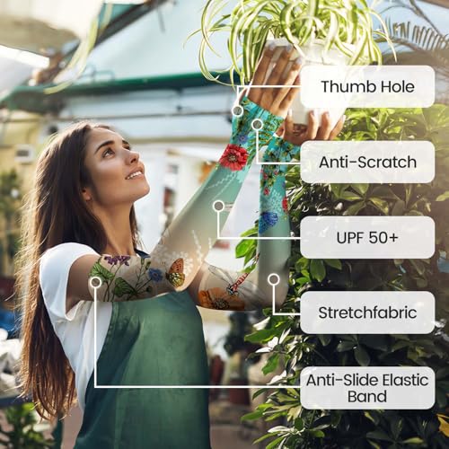 Gardening Sleeves for Women Farm Sun Protection Thorn Proof Cooling Arm Sleeves to Cover Arms for Garden Sports3