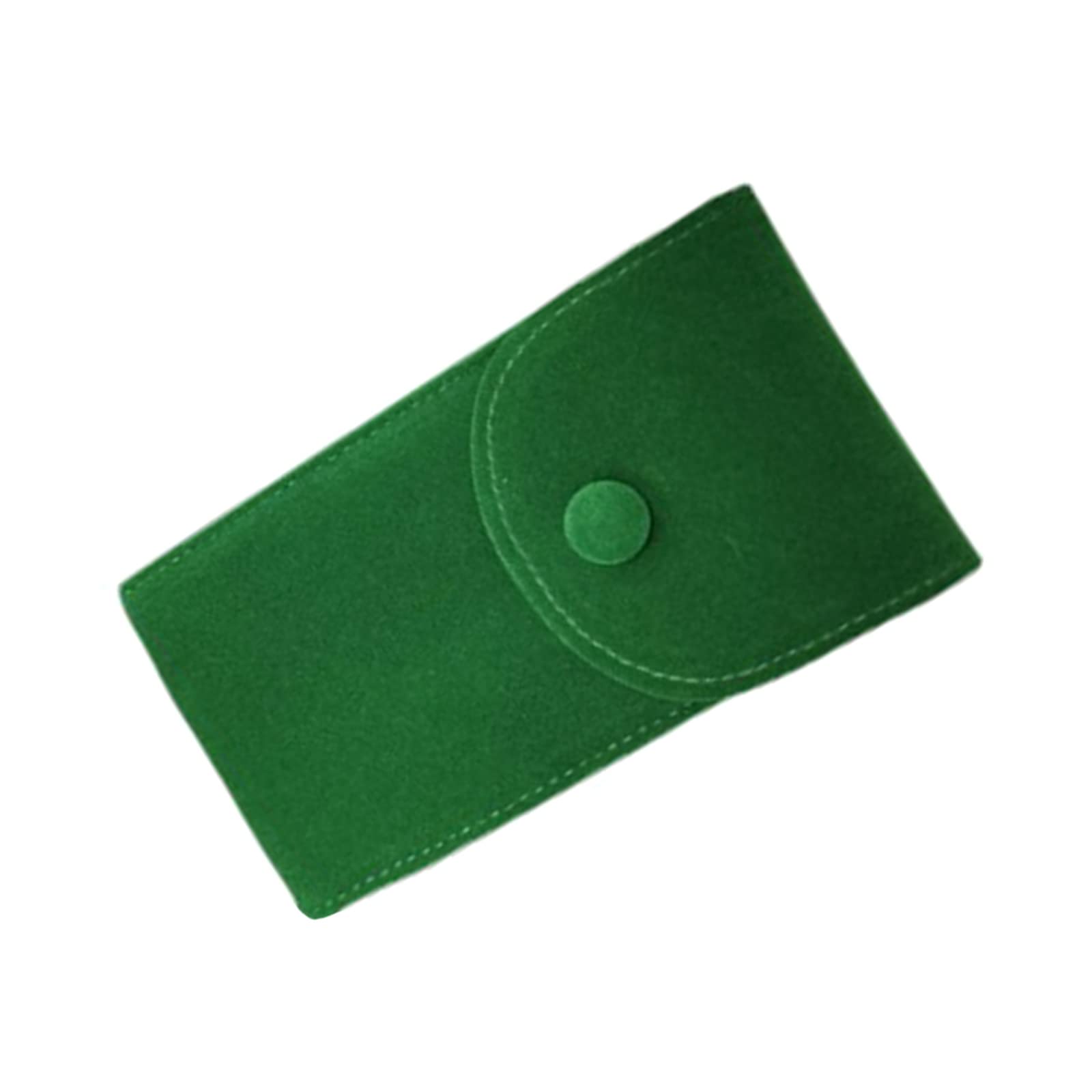 CRFFZ Single Watch Travel Cases Portable Velvet Pouch Snap Buttons Storage Bag Organizer Protective Box Velvet Pouch