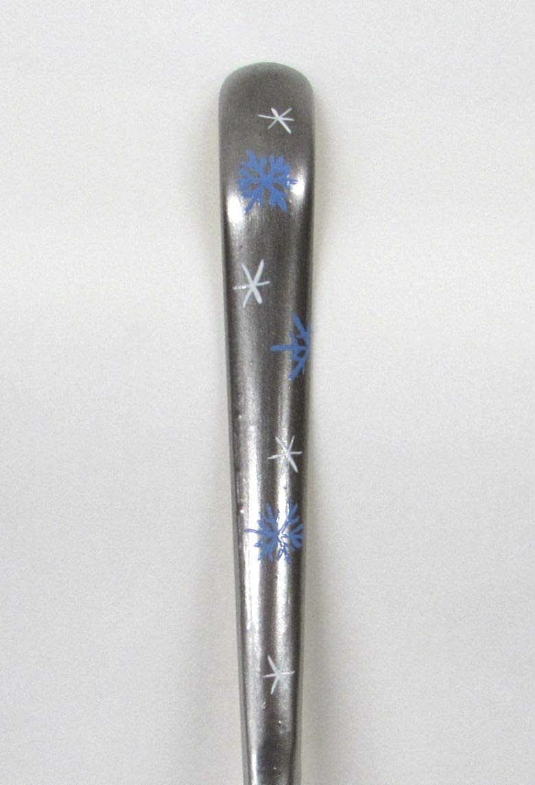 Amazon.co.jp: 《茶道具・茶杓》茶杓 銀塗り茶杓 雪華蒔絵 (時間