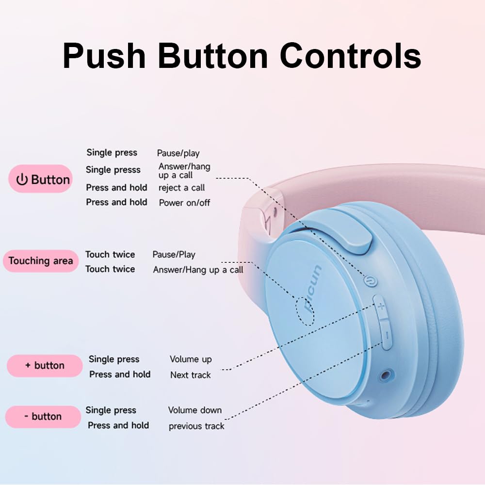 SLuB Cuffie Wireless Over Ear, Cuffie Bluetooth Pieghevoli, Suono Stereo HD, Microfono HD Incorporato, 30H di Riproduzione, Adatto per Telefono, PC, TV, Giochi, Esterno, Ufficio (Cachi)