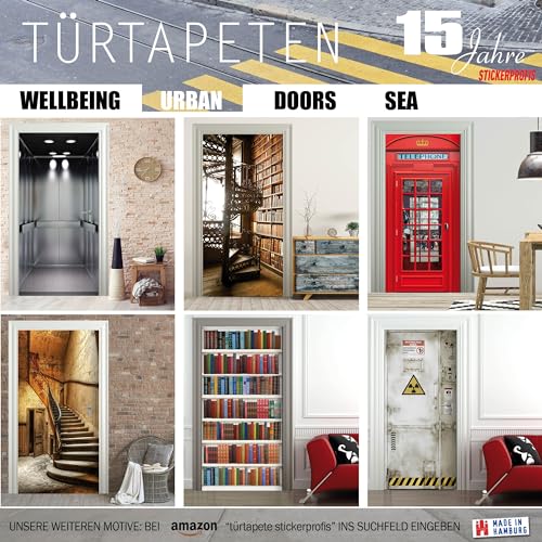 Stickerprofis Türtapete selbstklebend TürPoster - SYLTER DÜNE - 3D Türaufkleber Türfolie