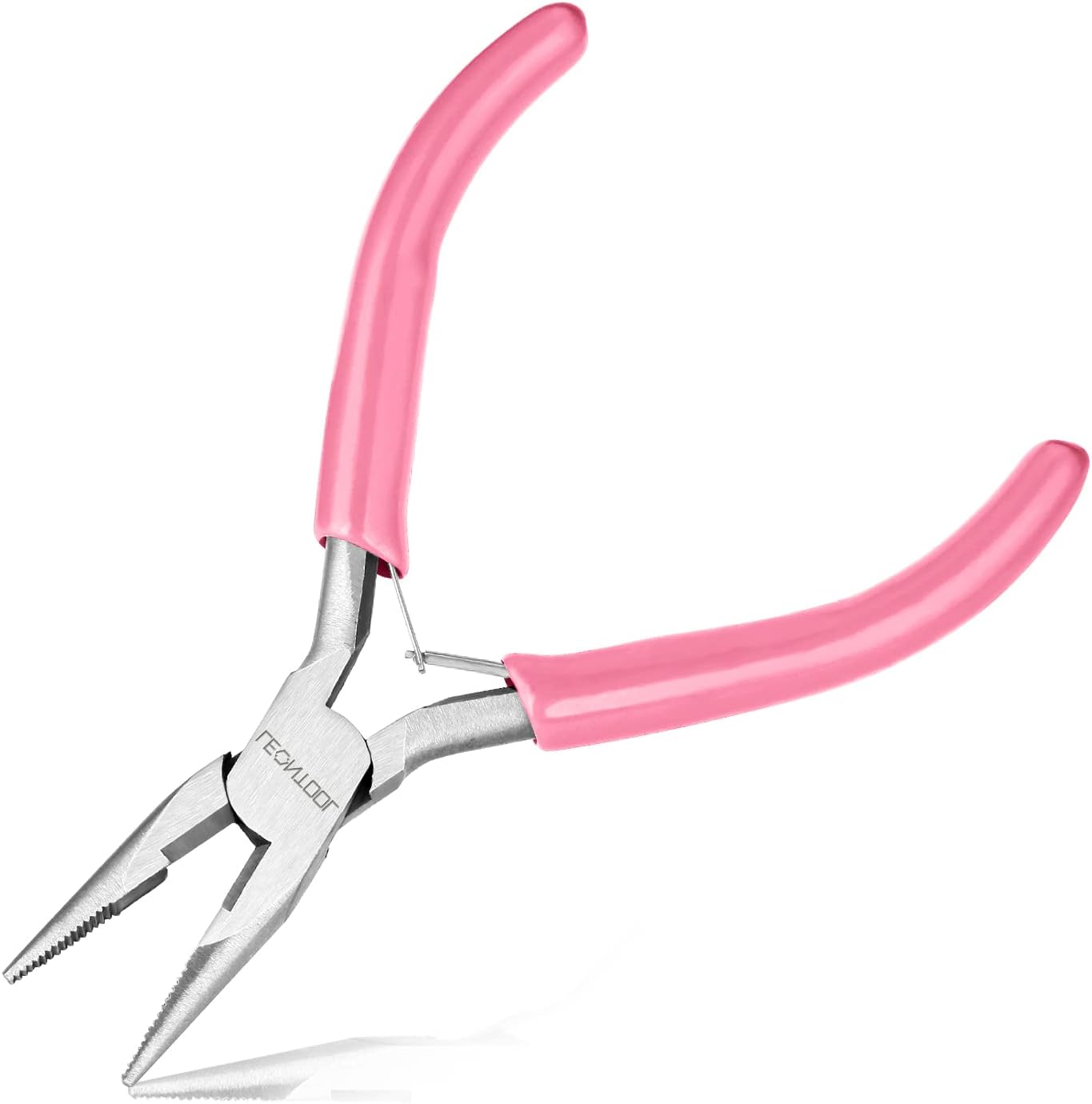 5-Inch Long Nose Pliers with Wire Cutter, Ideal for Jewelry Making, Electrical Work, and More. Durable Carbon Steel Construction, PVC Handle. 4.6 x 3.1 x 0.4" (116 x 78 x 9 mm).