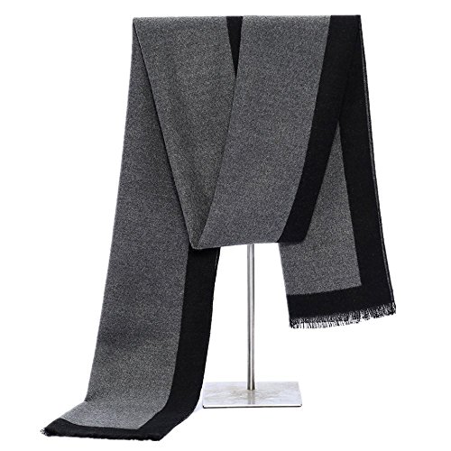 Bufandas de seda suaves de punto para cuello de hombre: accesorio térmico de invierno