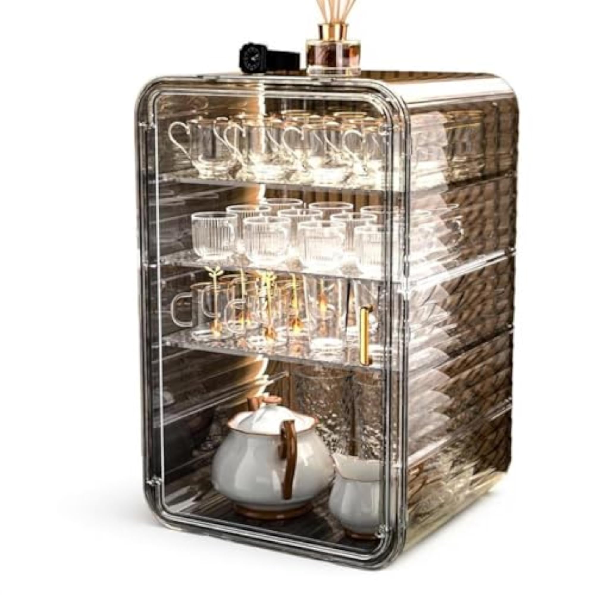 Adjustable Storage Box for Large Capacity Makeup Display