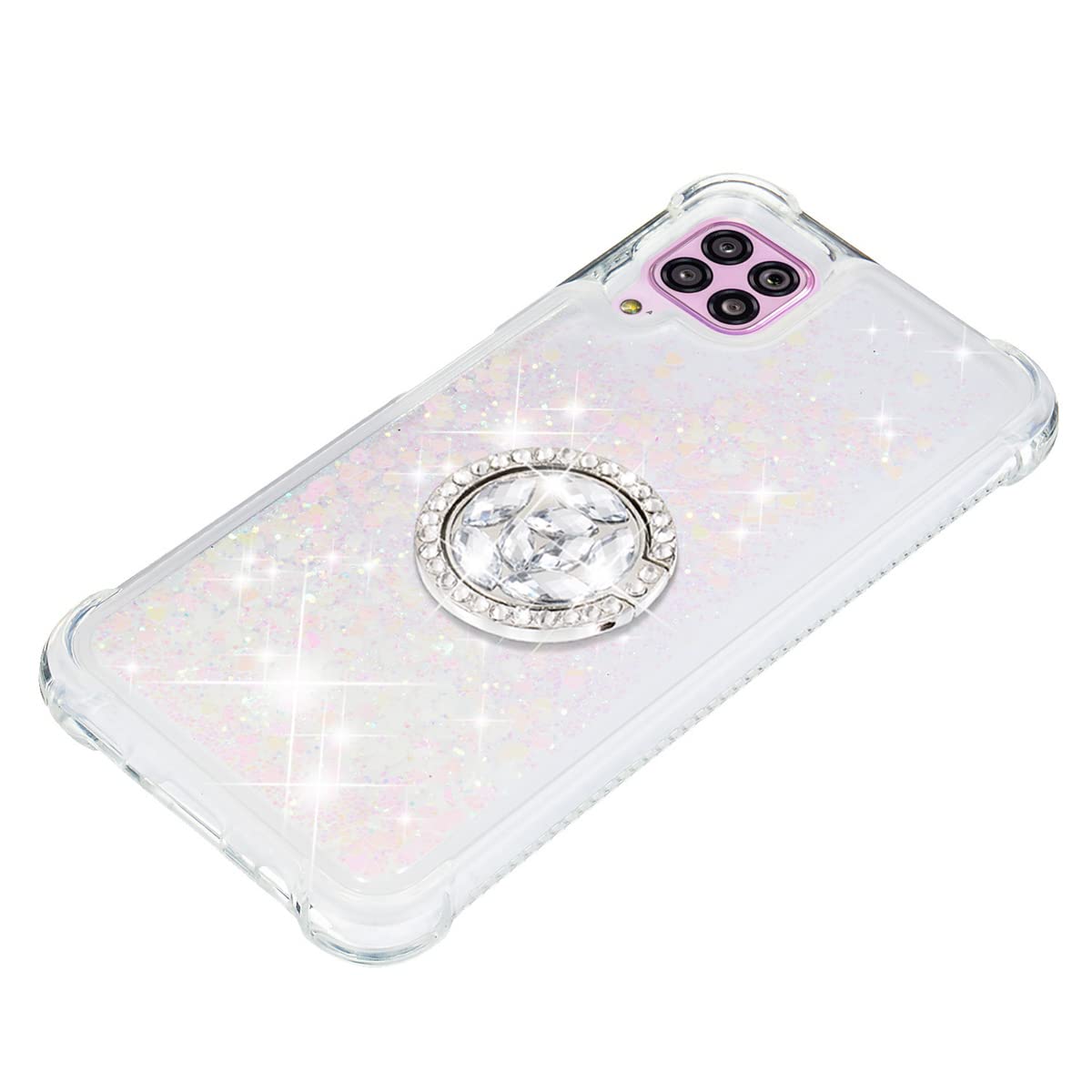 Coque Pour Huawei P40 Lite Housse Liquide Paillette Quicksands Silicone Coque Flowing Strass Glitter Crystal Liquide Sables Mouvants Cover Antichoc Étui Souple TPU Silicone Case