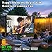 Elite Screens DIY Dual Screen, Indoor/Outdoor Portable Projector Screen, 220-inch 16:9, Movie Home Theater Front Rear Projection Screen with Grommets, Ropes, Carry Bag, Hang Anywhere, DIY220H1-DUAL