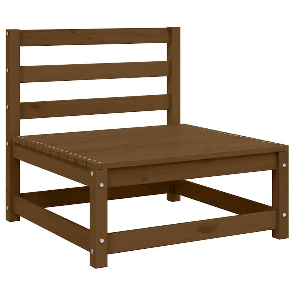 Sofá de jardín de madera de pino modular para terraza de 70x70x67 cm