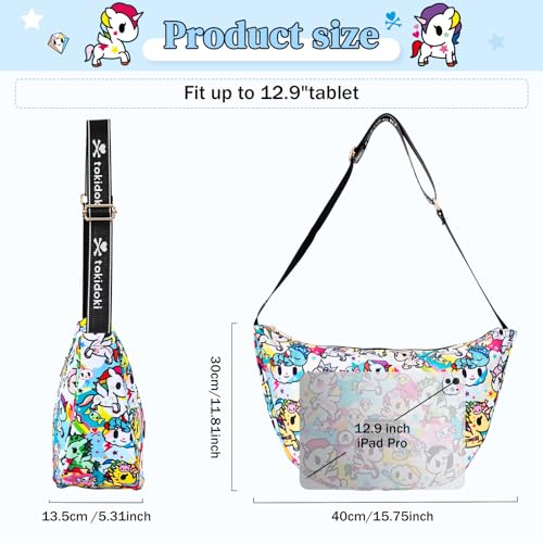 Image of Tokidoki Unicorno Nylon Crossbody Bag Cartoon Shoulder Bag for Women Phone Bag Purse Wallet Credit Card Gift for Women Girls