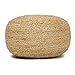 REDEARTH · Jute Circular Low Pouf Ottoman - Braided Pouffe Accent Sitting Round Footrest for Living Room, Bedroom, Nursery, kidsroom, Patio, Gym; 100% Jute (18
