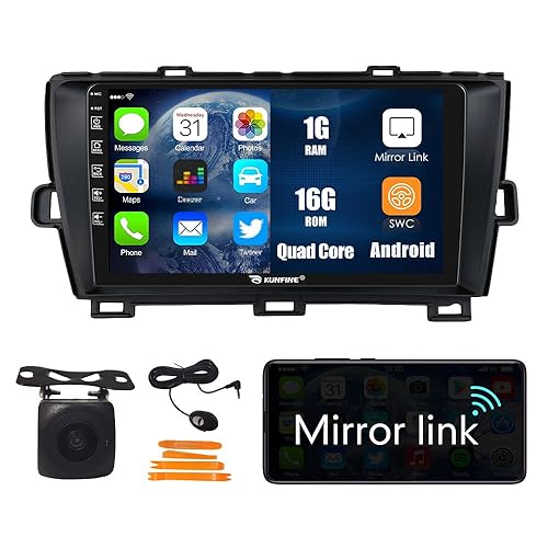 Kunfine Car Android Navigation Stereo GPS Radio Reverse Camera Display 9