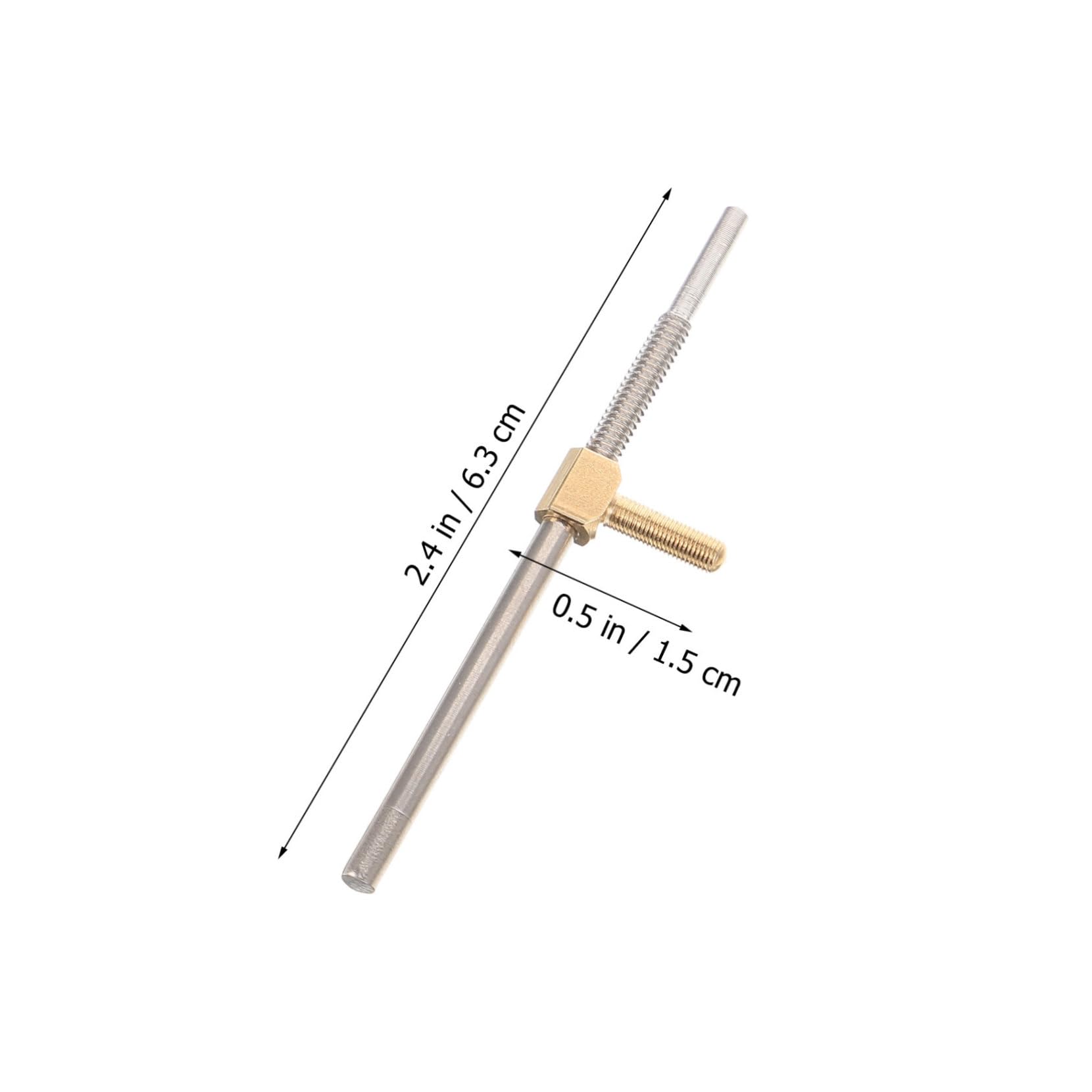 Yardwe 2pcs String Cello Bow Screw for String Instrument Repair Sturdy Cello Bow Frog Tool Easy to Use Compact and Lightweight Design