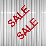 Material: ORACAL Klebefolie GreenIT Aufkleber Deko Folie Sale 65cm x 20cm Schaufenster Schriftzug Rabatt Aktion Verkaufsaktion (rot, 2 Stück)