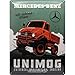 Nostalgic-Art Blaszana tabliczka w stylu retro, Mercedes-Benz – Unimog – pomysł na prezent dla fanów akcesoriów samochodowych, z metalu, wzór vintage do dekoracji, 30 x 40 cm
