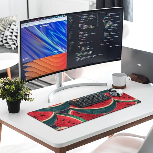 Tapis de souris de jeu grand format rouge pour stabiliser votre clavier - 6